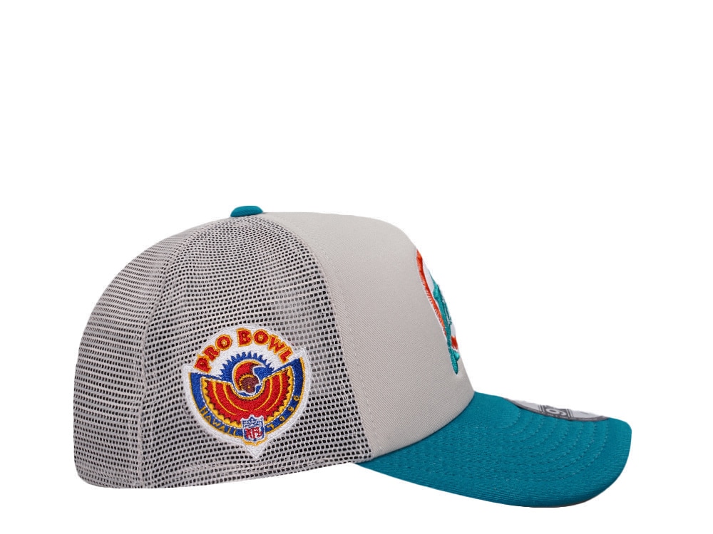 New Era Miami Marlins Pro Bowl Two Tone Trucker 9Forty A Frame Snapback Cap