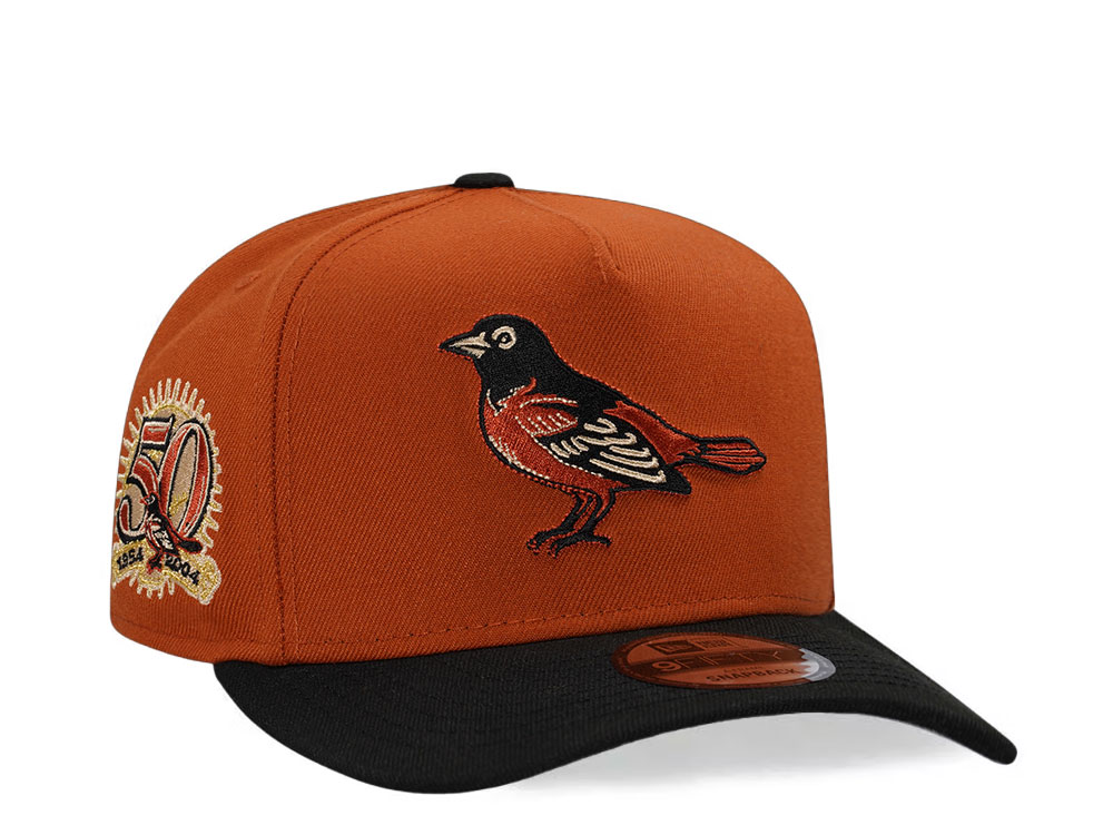 New Era Baltimore Orioles 50th Anniversary Two Tone Edition 9Fifty A Frame Snapback Cap