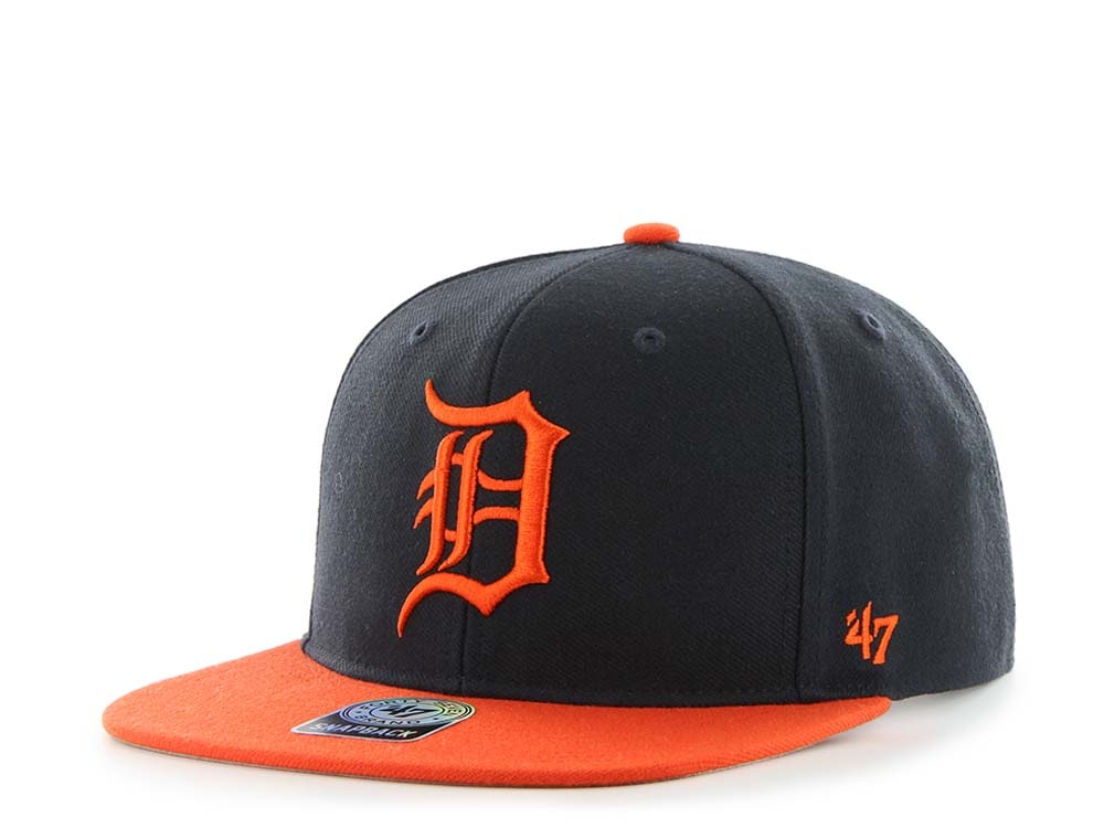 47Brand Detroit Tigers Sure Shot Captain Two Tone Navy Snapback Cap