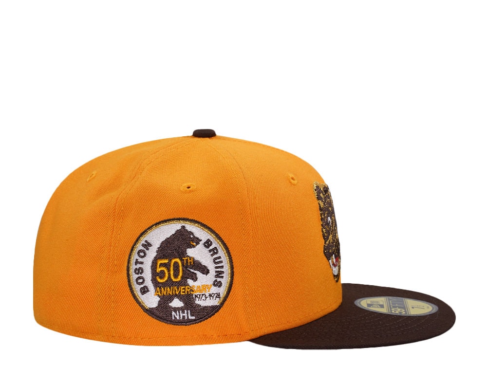 New Era Boston Bruins 50th Anniversary Walnut Two Tone Edition 59Fifty Fitted Cap