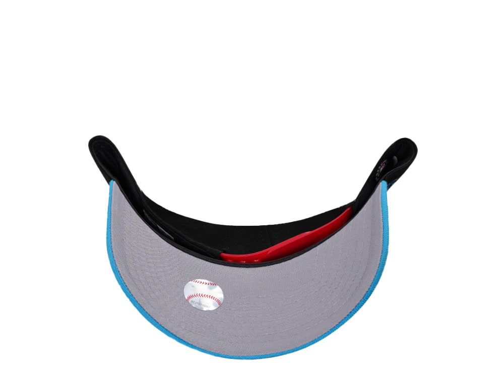 New Era Miami Marlins Black Two Tone Edition 9Forty A Frame Snapback Cap