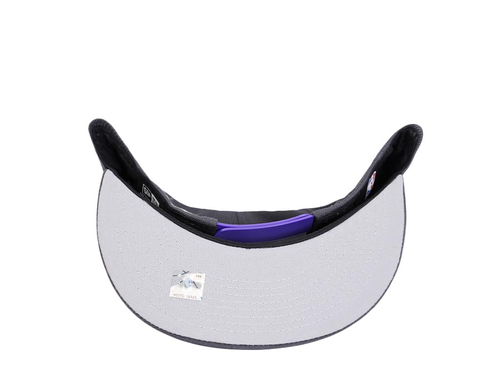 New Era Sacramento Kings Gray Purple Detail Edition 9Fifty Snapback Cap