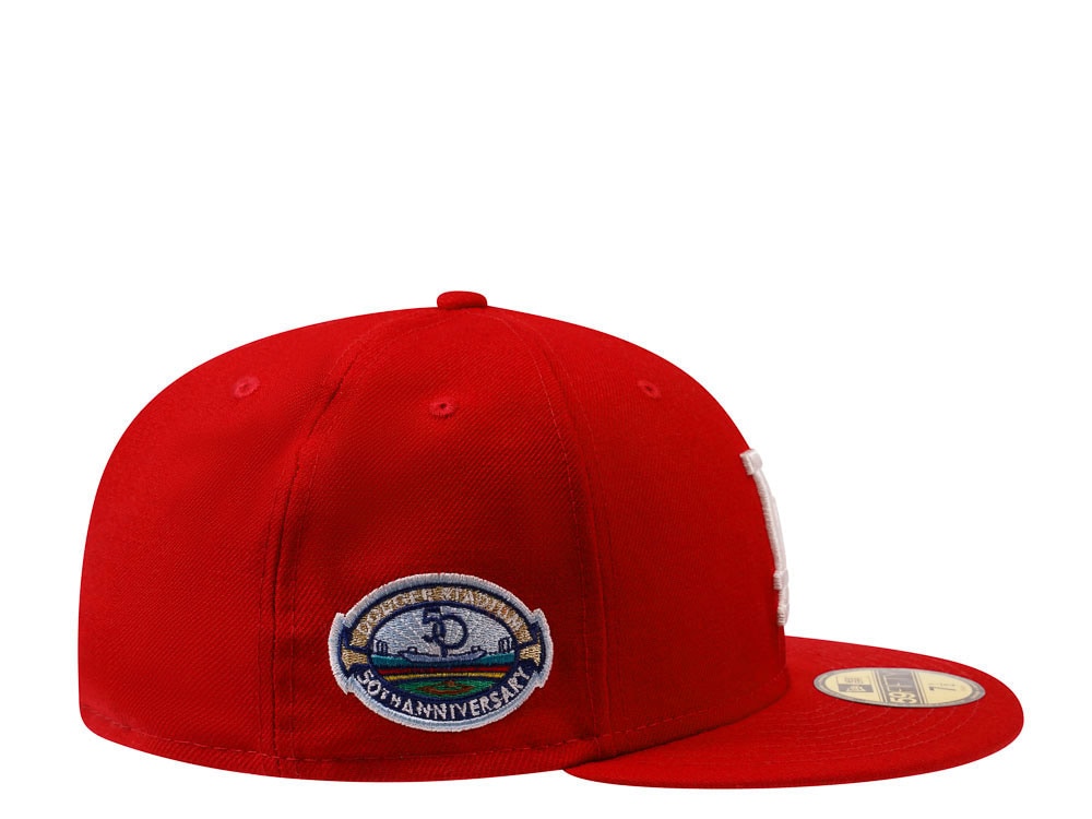 New Era Los Angeles Dodgers 50th Stadium Anniversary Red Edition 59Fifty Fitted Cap