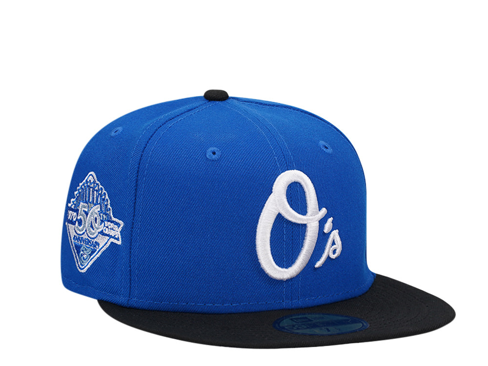 New Era Baltimore Orioles 50th Anniversary Cookie Two Tone Edition 59Fifty Fitted Cap