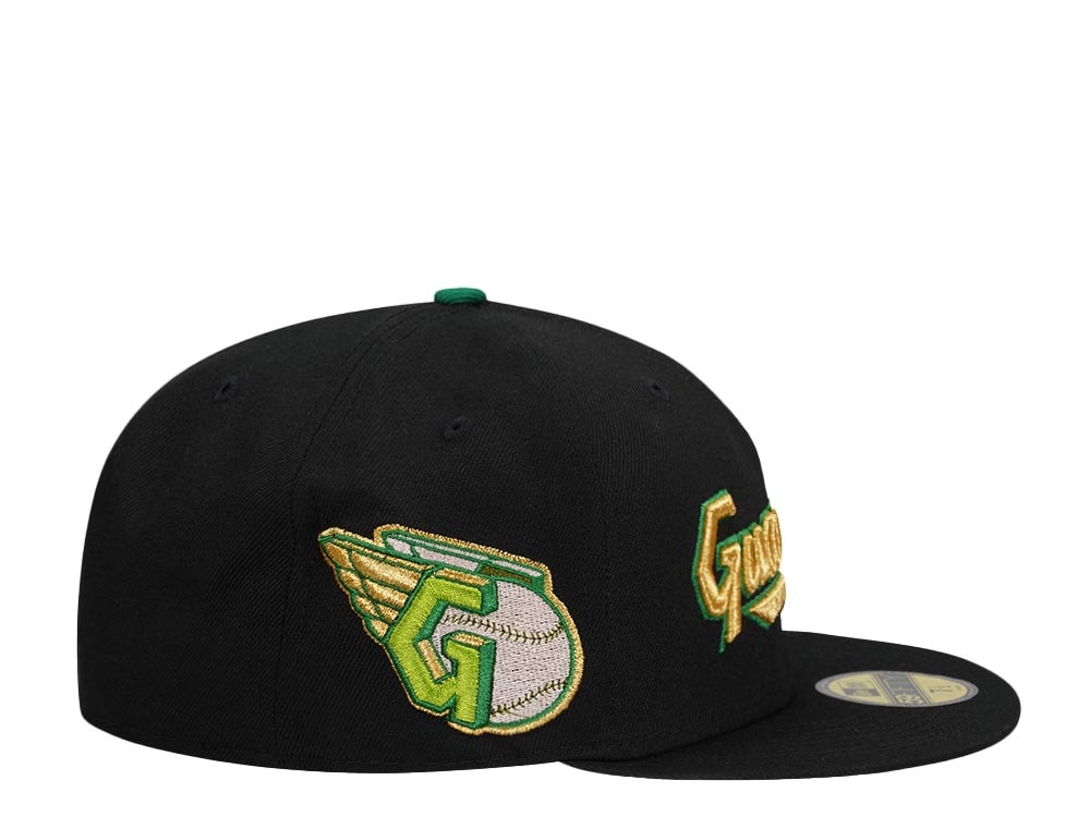 New Era Cleveland Guardians Black Gold Prime Edition 59Fifty Fitted Cap