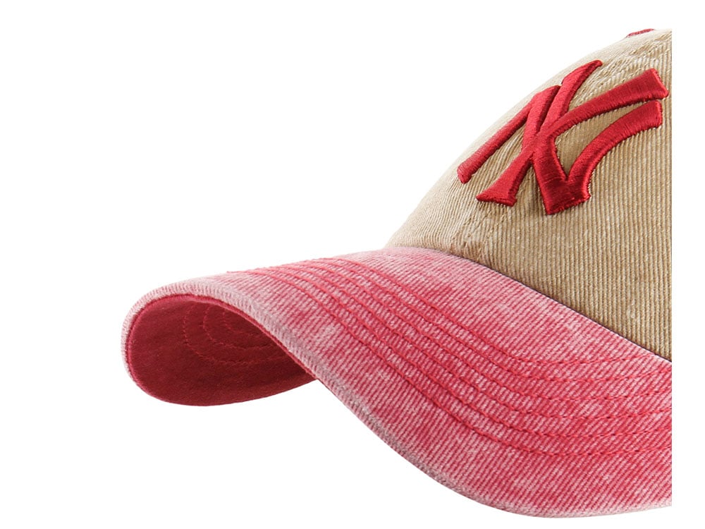 47Brand New York Yankees Cooperstown Khaki Eldin Edition Clean Up Strapback Cap