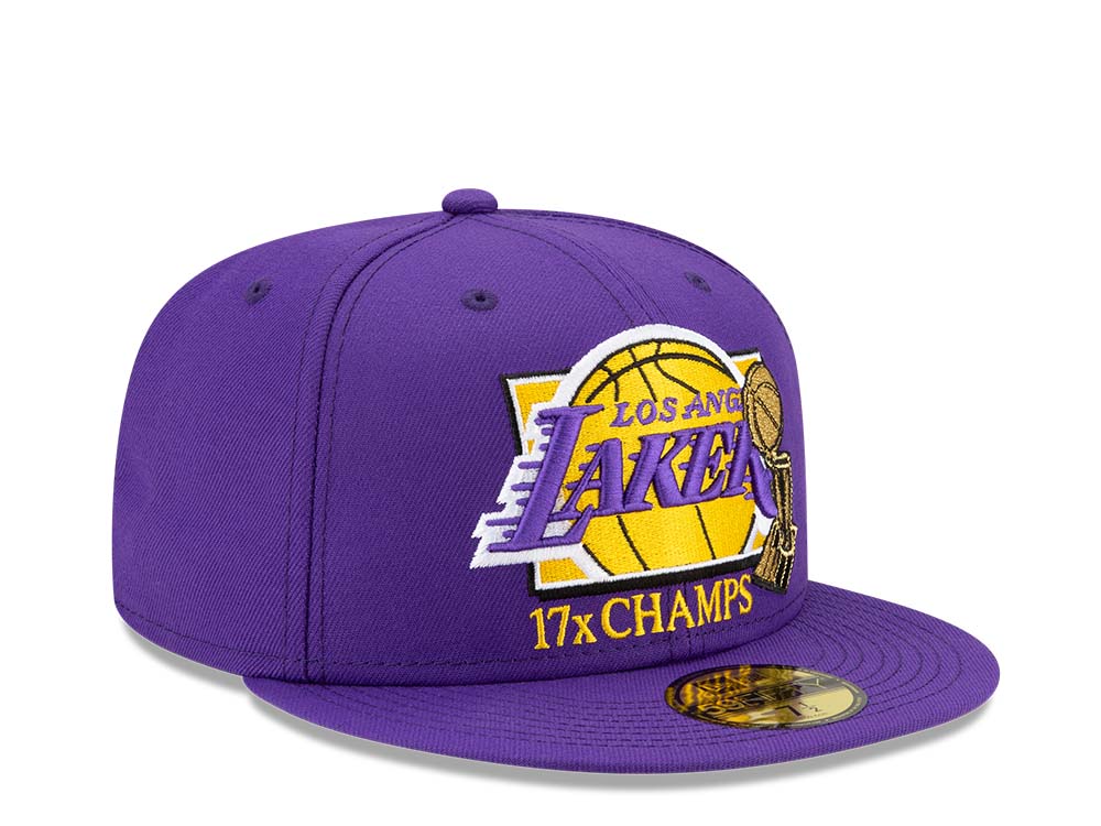 New Era Los Angeles Lakers 17x Champs Purple 59Fifty Fitted Cap