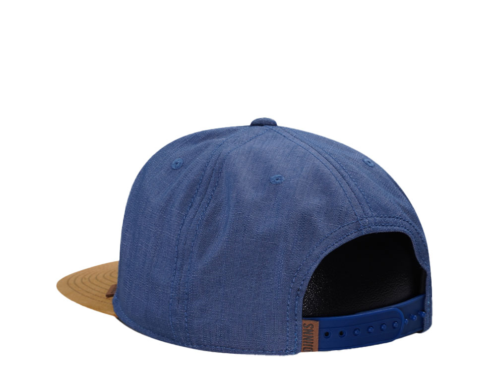 Djinns 2015 Linen Navy 6 Panel Snapback Cap