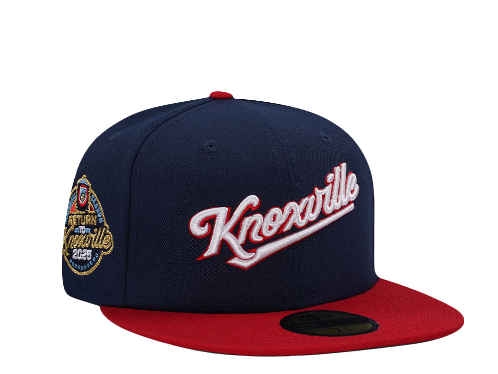 New Era Knoxville Smokies Inaugural Season 2025 Two Tone Throwback Edition 59Fifty Fitted Cap