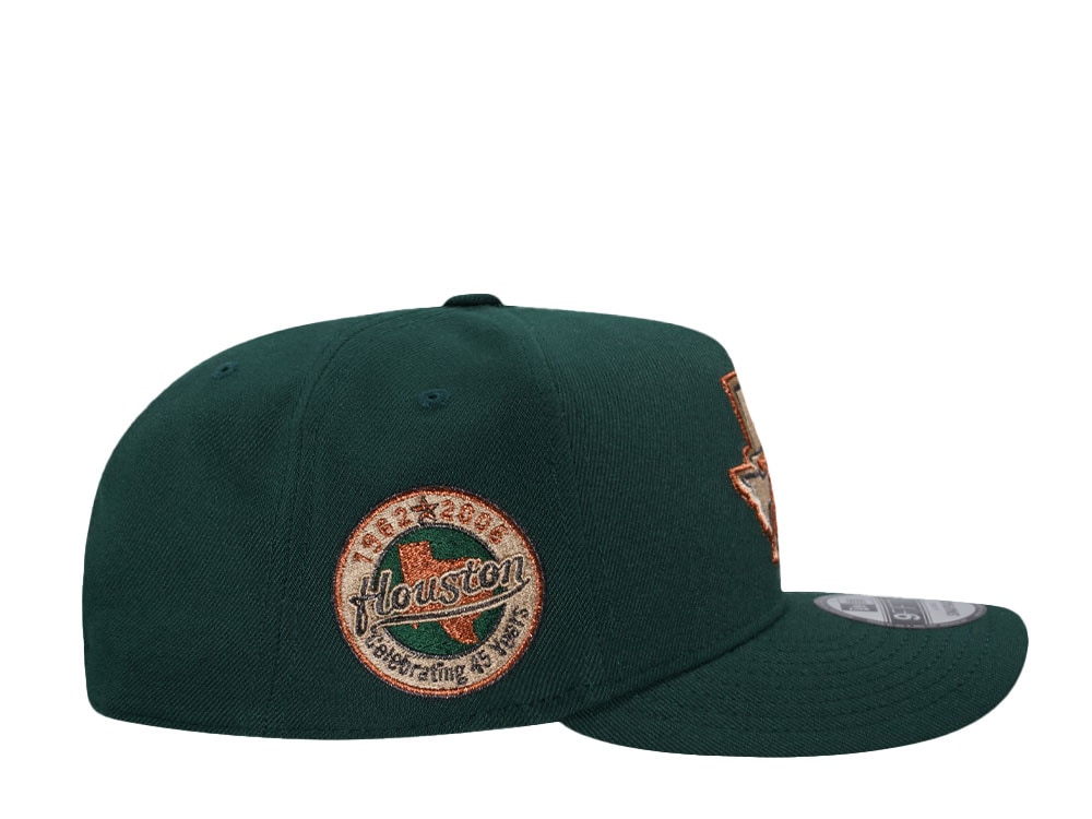 New Era Houston Astros 45 Years Copper 9Fifty A Frame Snapback Cap