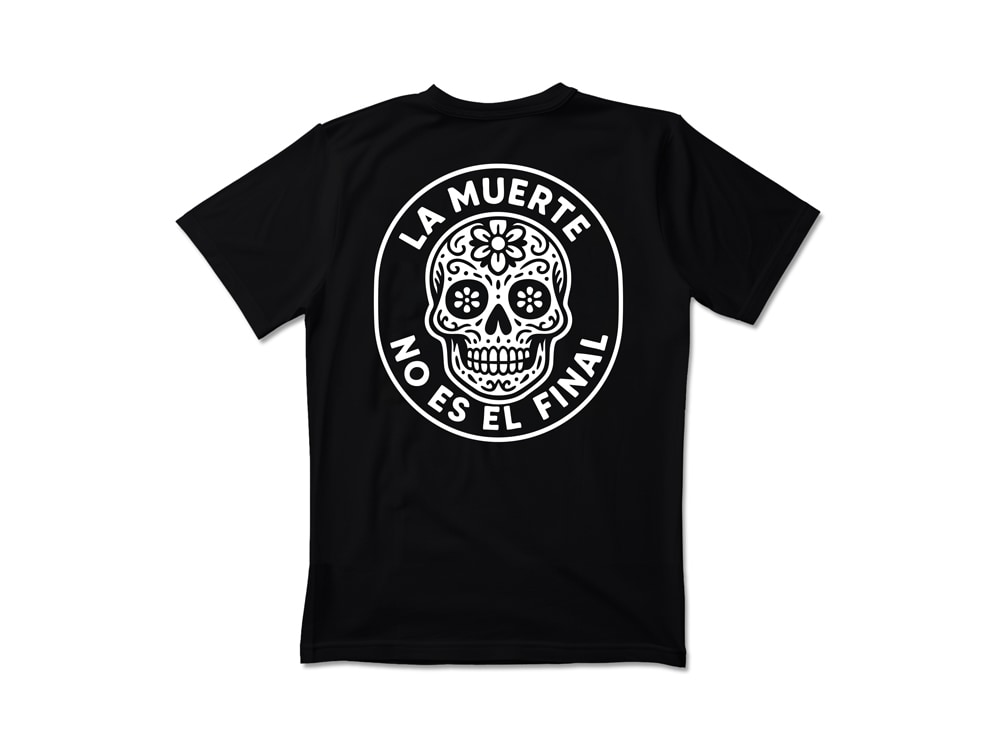 Parallel Union T-Shirt La Muerte Black Skull Oversize Edition
