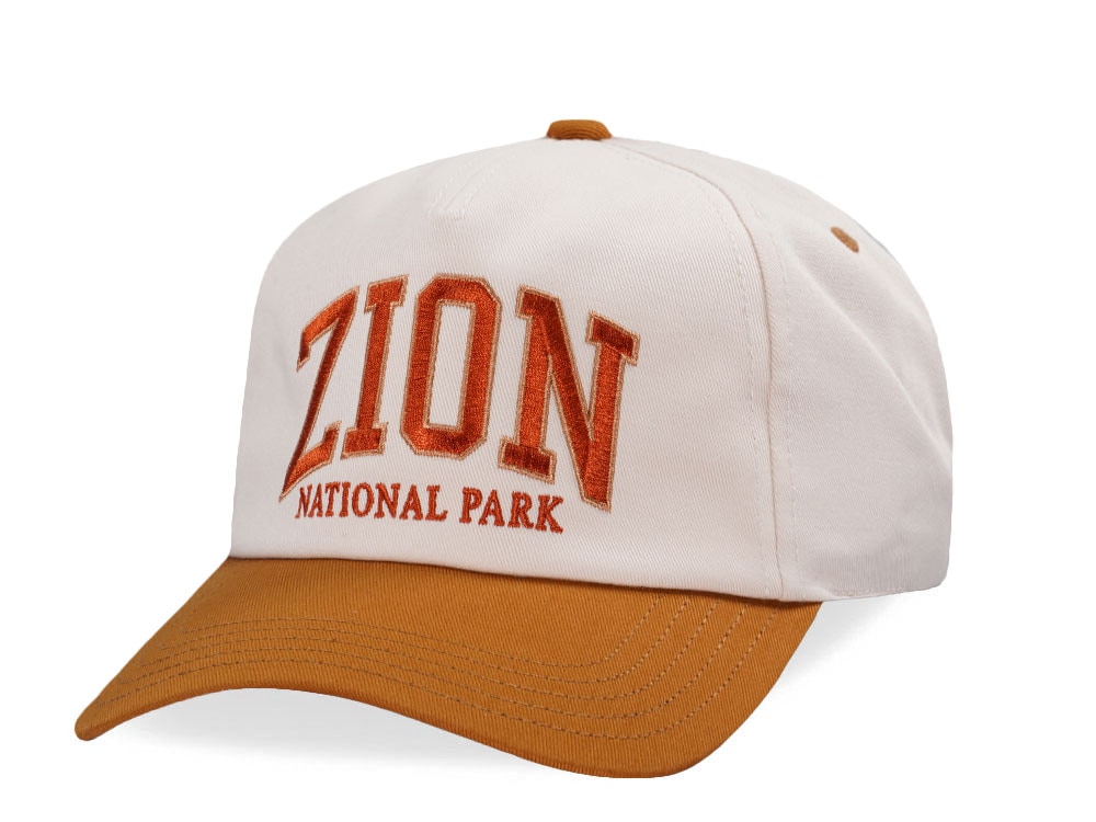 American Needle Zion National Park Roscoe Ivory Snapback Cap