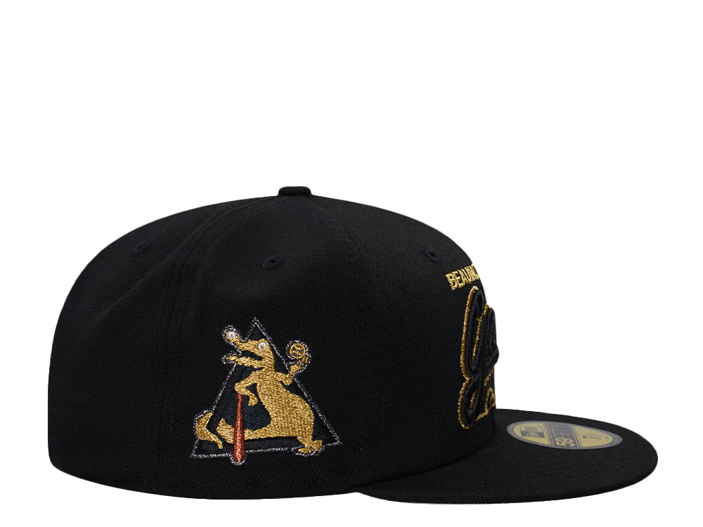 New Era Beaumont Golden Gators Black Wool Prime Edition  59Fifty Fitted Cap