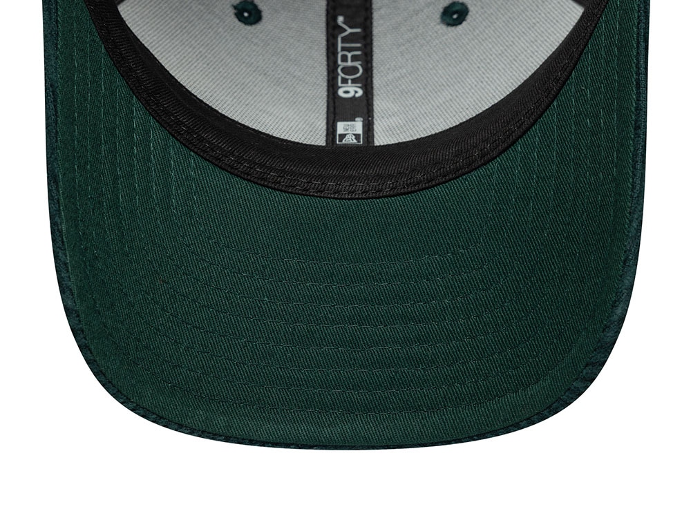 New Era Oakland Athletics Cord Dark Green 9Forty M Crown Snapback Cap