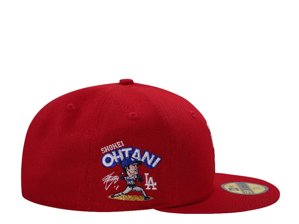 New Era Los Angeles Dodgers Ohtani Scarlet Prime Edition 59Fifty Fitted Cap