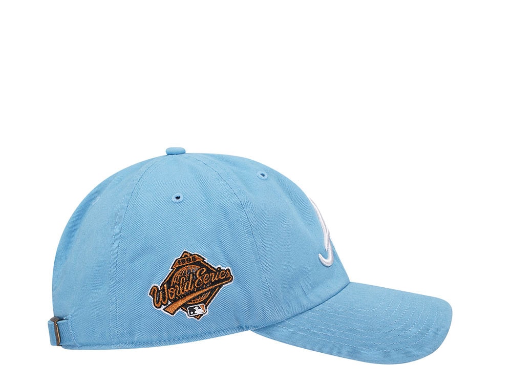 47Brand Atlanta Braves World Series 1995 Columbia Double Under Clean Up Strapback Cap