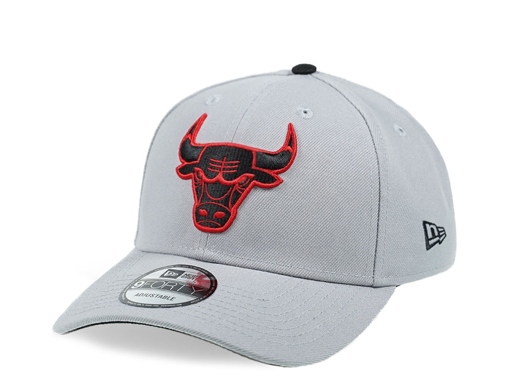 New Era Chicago Bulls Gray and Red Edition 9Forty Snapback Cap