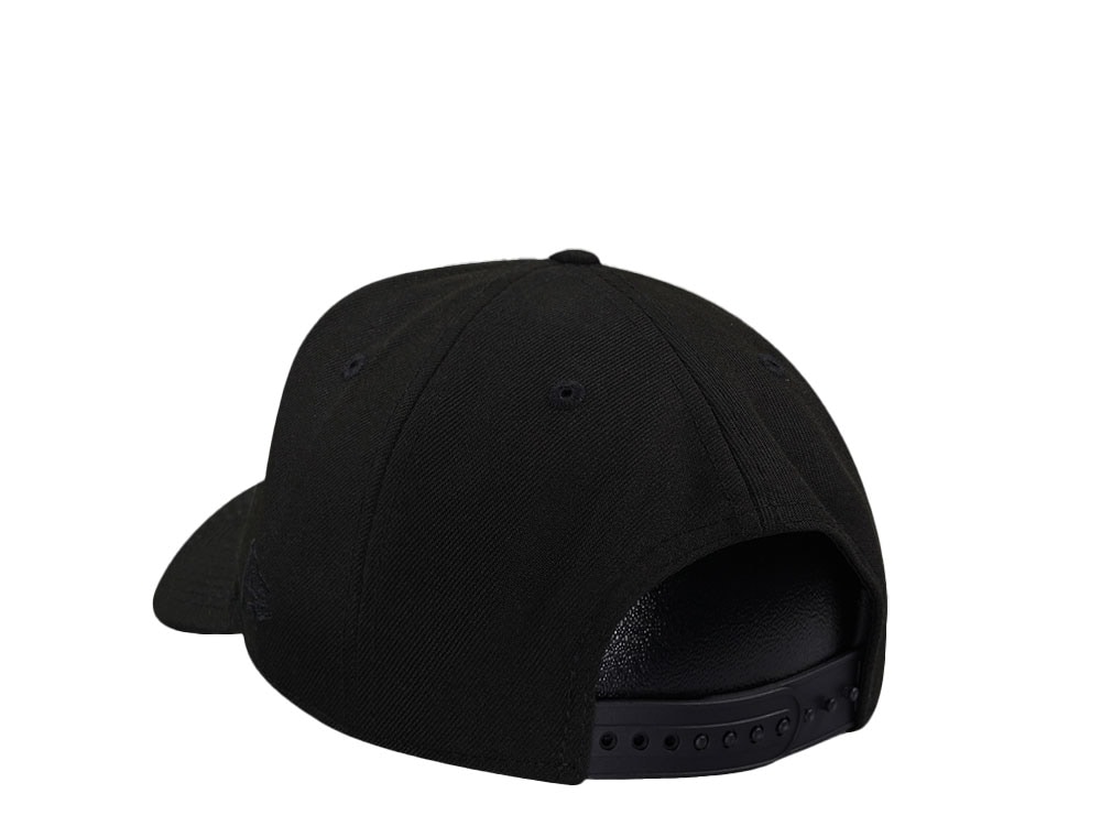 New Era Chicago Bulls All Black Classic Edition 9Forty A Frame Snapback Cap