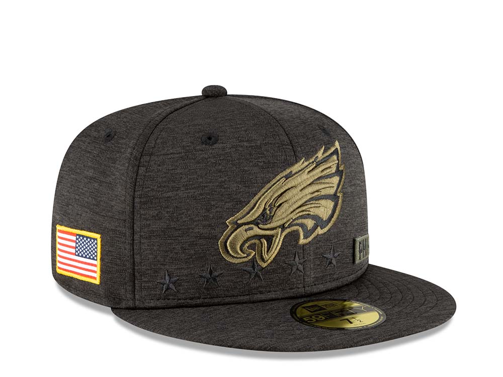 New Era Philadelphia Eagles Salute to Service 2020 Fitted 59Fifty Cap