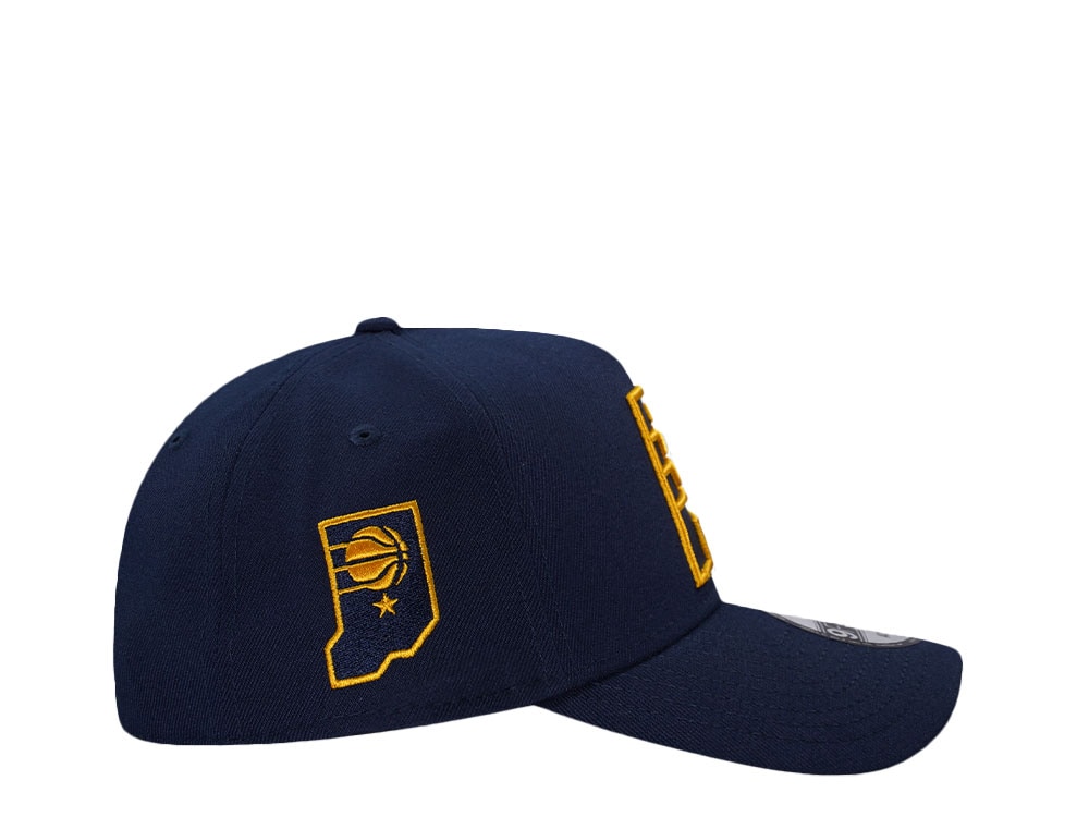 New Era Indiana Pacers Oceanside Blue Prime Edition 9Forty A Frame Snapback Cap