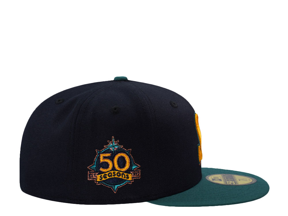 New Era Seattle Mariners 50th Anniversary Navy Two Tone Edition 59Fifty Fitted Cap