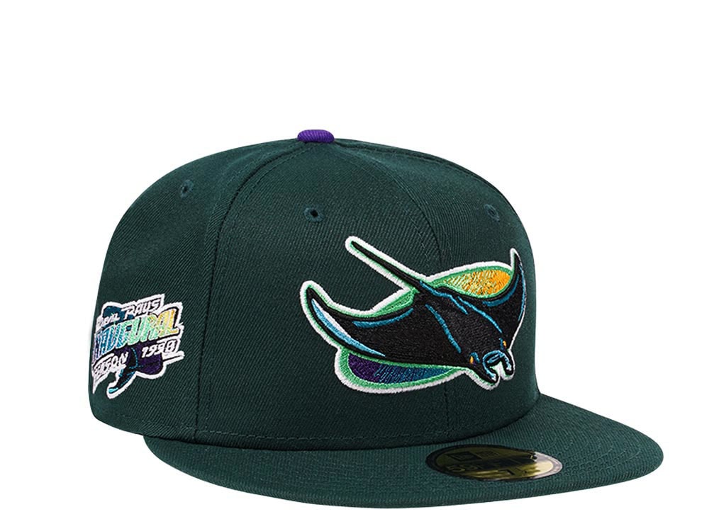 New Era Tampa Bay Rays Inaugural Season 1998 Dark Green Edition 59Fifty Fitted Cap