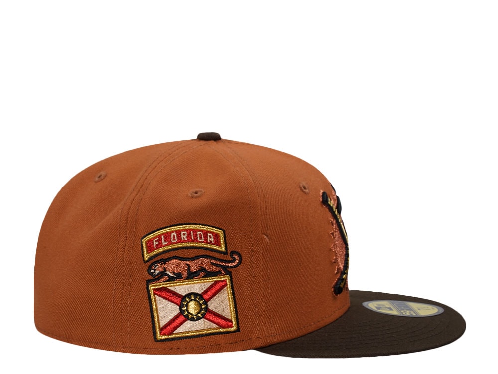 New Era Florida Panthers State Flag Brown Realtree Two Tone Edition 59Fifty Fitted Cap