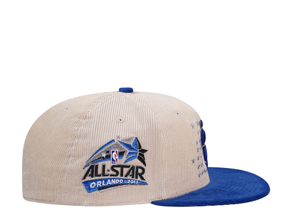 Mitchell & Ness Orlando Magic All Star 2012 Two Tone Hardwood Classic Cord Edition Dynasty Fitted Cap