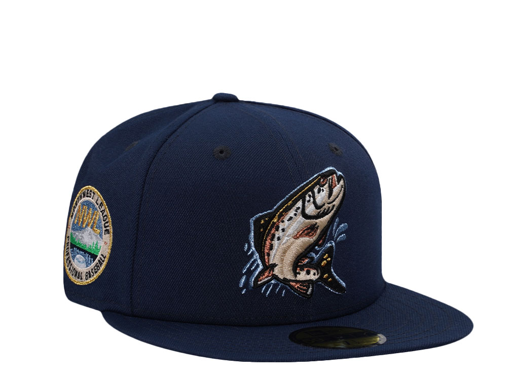 New Era Spokane Indians Ocean Blue Prime Edition 59Fifty Fitted Cap