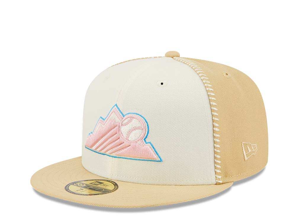 New Era Colorado Rockies Stitch 10th Anniversary Gold Edition 59Fifty Fitted Cap