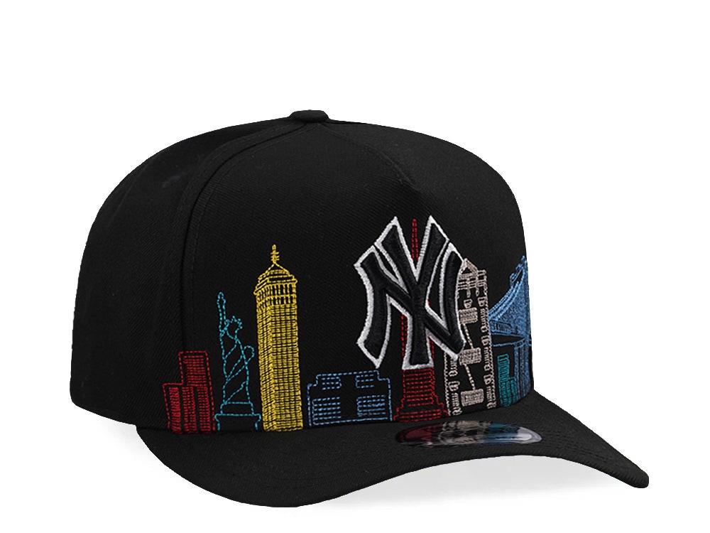 New Era New York Yankees Skyline Black Prime Edition 9Fifty A Frame Snapback Cap