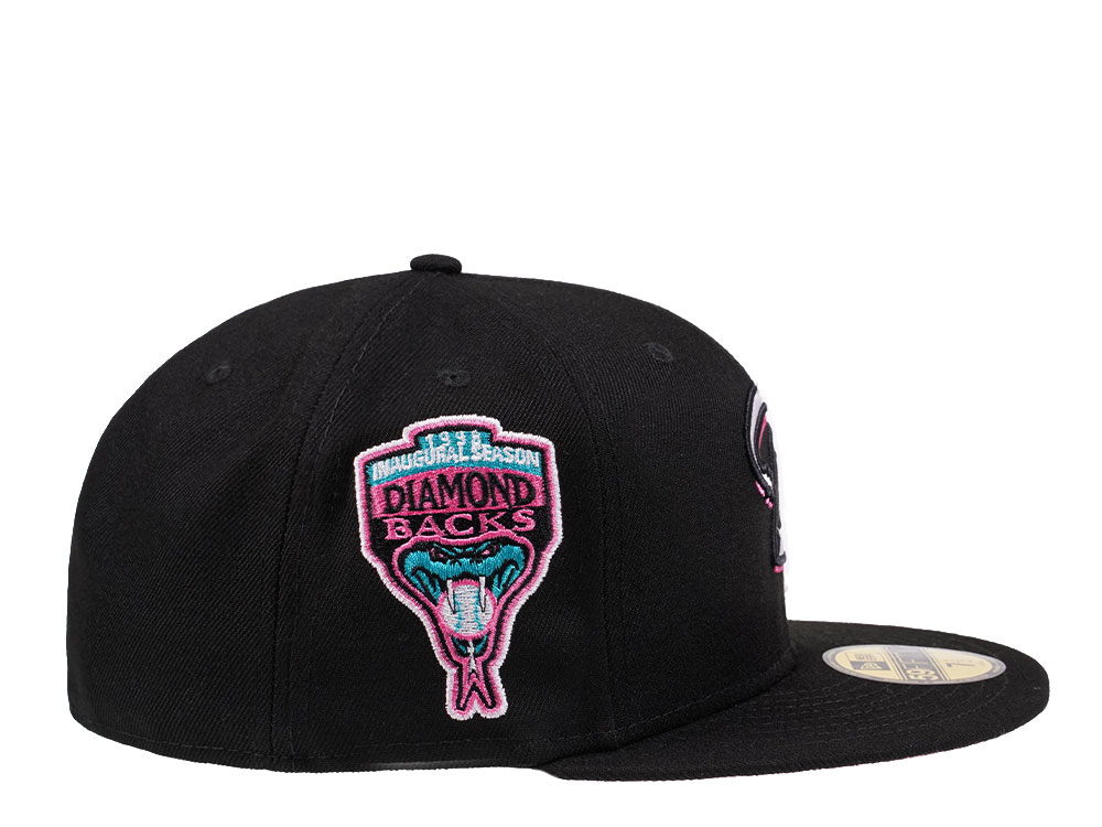 New Era Arizona Diamondbacks Inaugural Season 1998 Black and Pink Edition 59Fifty Fitted Cap
