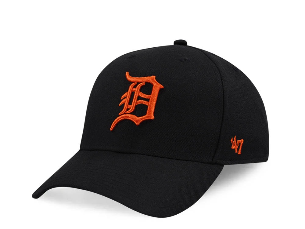 47Brand Detroit Tigers Black MVP Snapback Cap