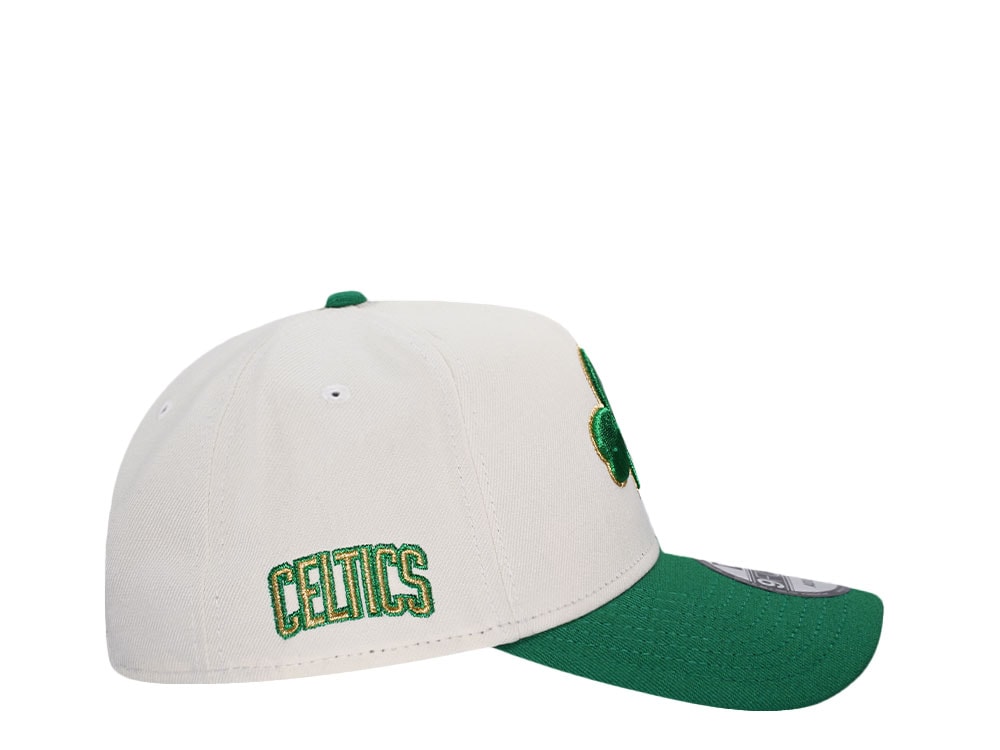 New Era Boston Celtics Chrome Gold Two Tone Edition 9Forty A Frame Snapback Cap