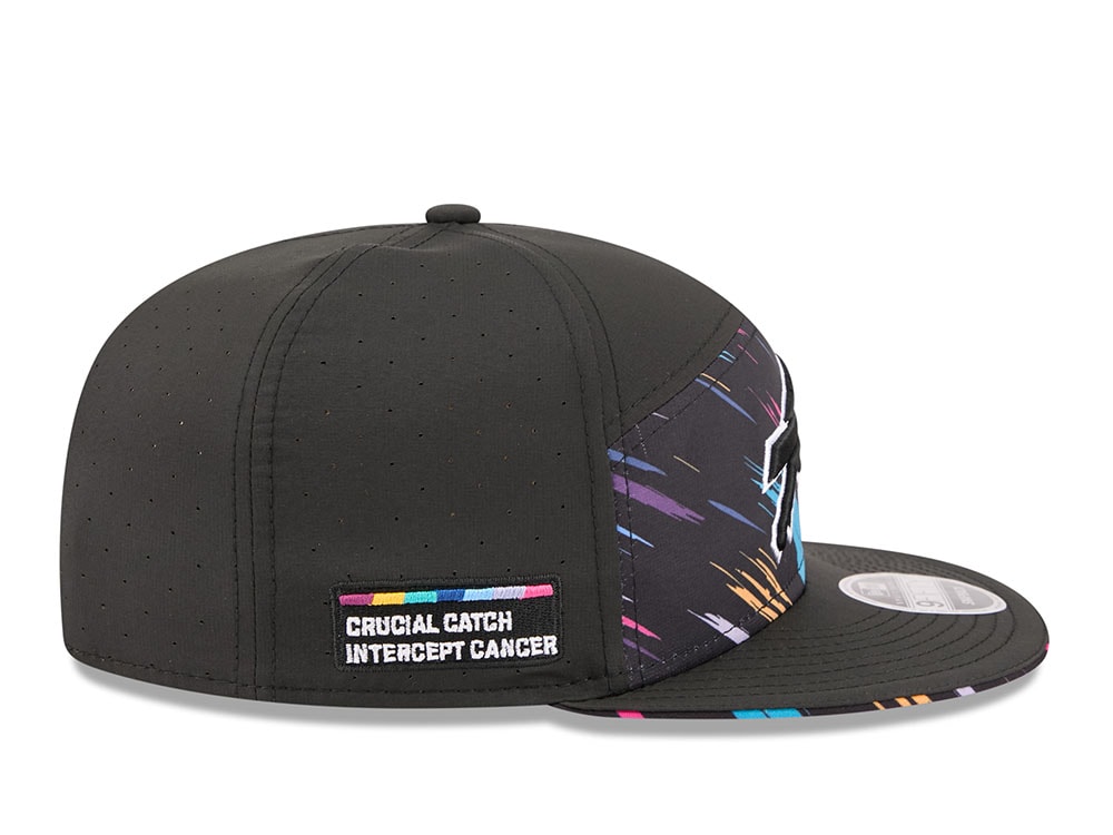 New Era Buffalo Bills Crucial Catch 2026 Black Edition 9Fifty Split Panel Snapback Cap