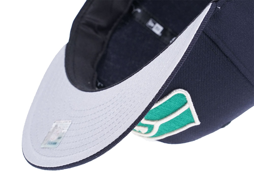 New Era Seattle Seahawks Navy and Green 59Fifty Fitted Cap