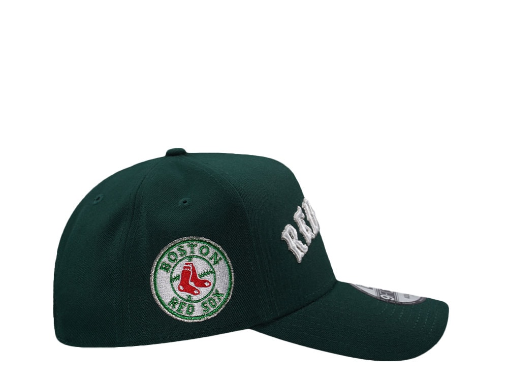 New Era Boston Red Sox Dark Green Prime Edition 9Forty A Frame Snapback Cap