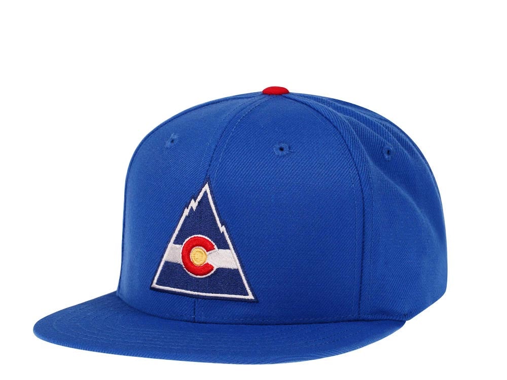 American Needle Colorado Rockies Blue 400 Series Snapback Cap