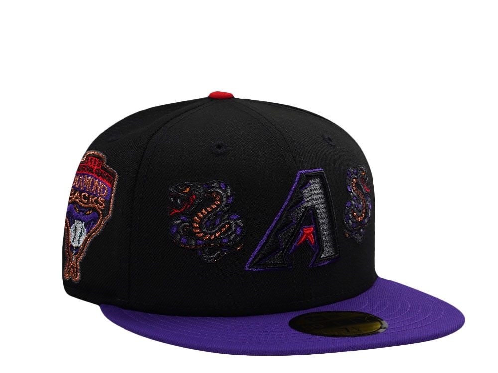 New Era Arizona Diamondbacks Inaugural Season 1998 Black Two Tone Edition 59Fifty Fitted Cap