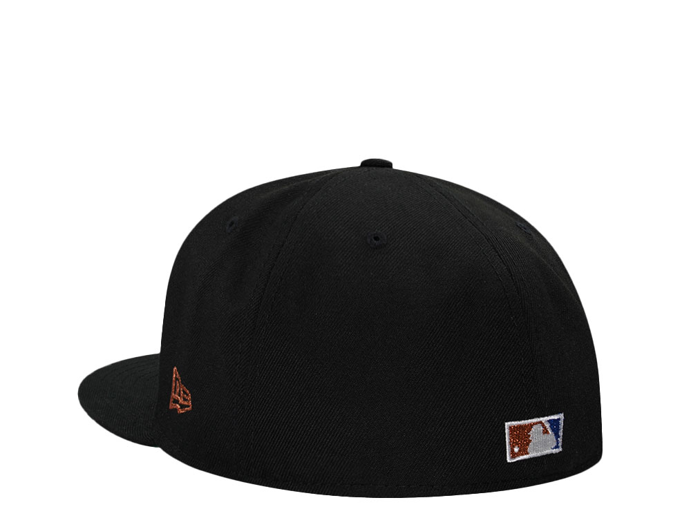 New Era Philadelphia Phillies Veterans Stadium Black Copper Throwback Edition 59Fifty Fitted Cap