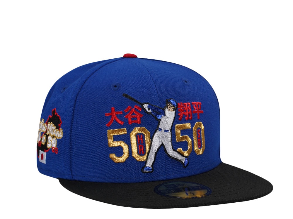 New Era Los Angeles Dodgers Ohtani 50 50 Season Metallic Two Tone Throwback Edition 59Fifty Fitted Cap