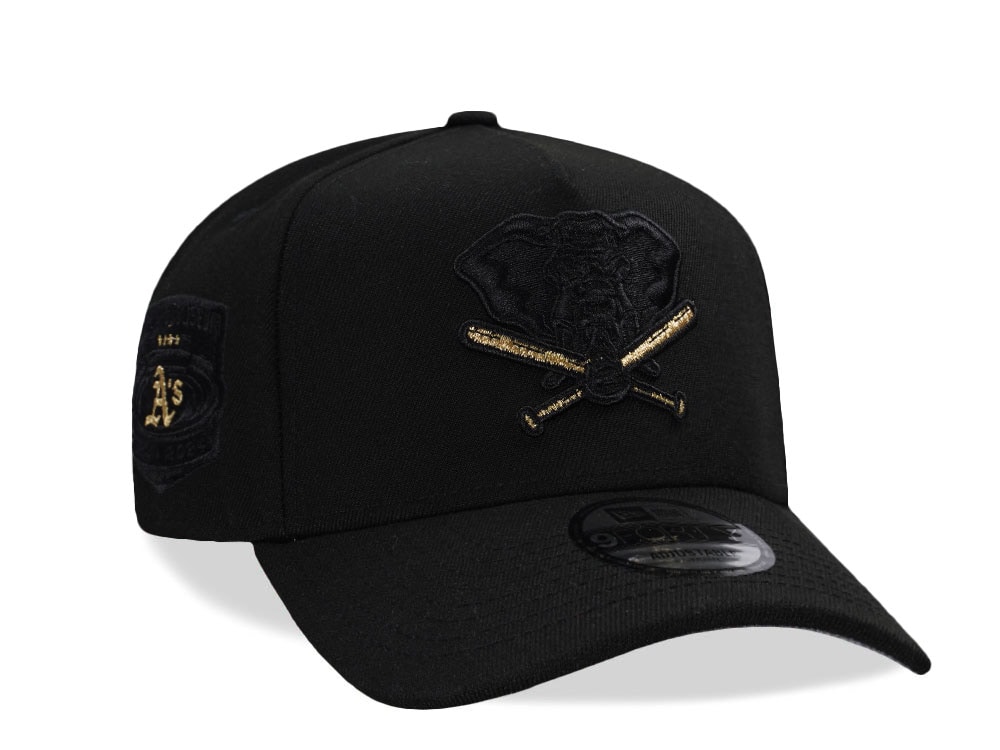 New Era Oakland Athletics Coliseum Black Out Prime Edition 9Forty A Frame Snapback Cap