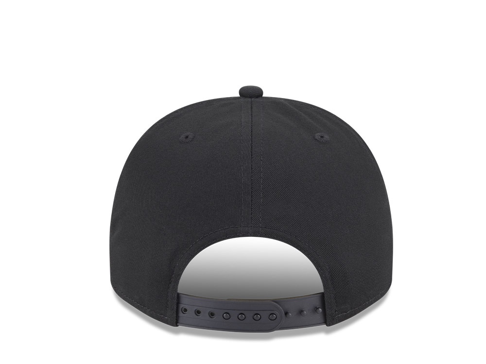 New Era Edmonton Oilers Chainstitch Black 9Fifty A Frame Snapback Cap