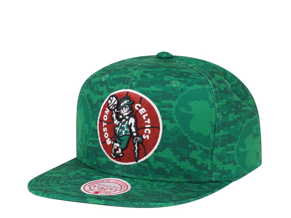 Mitchell & Ness Boston Celtics NBA Team Digi Camo Hardwood Classic Snapback Cap