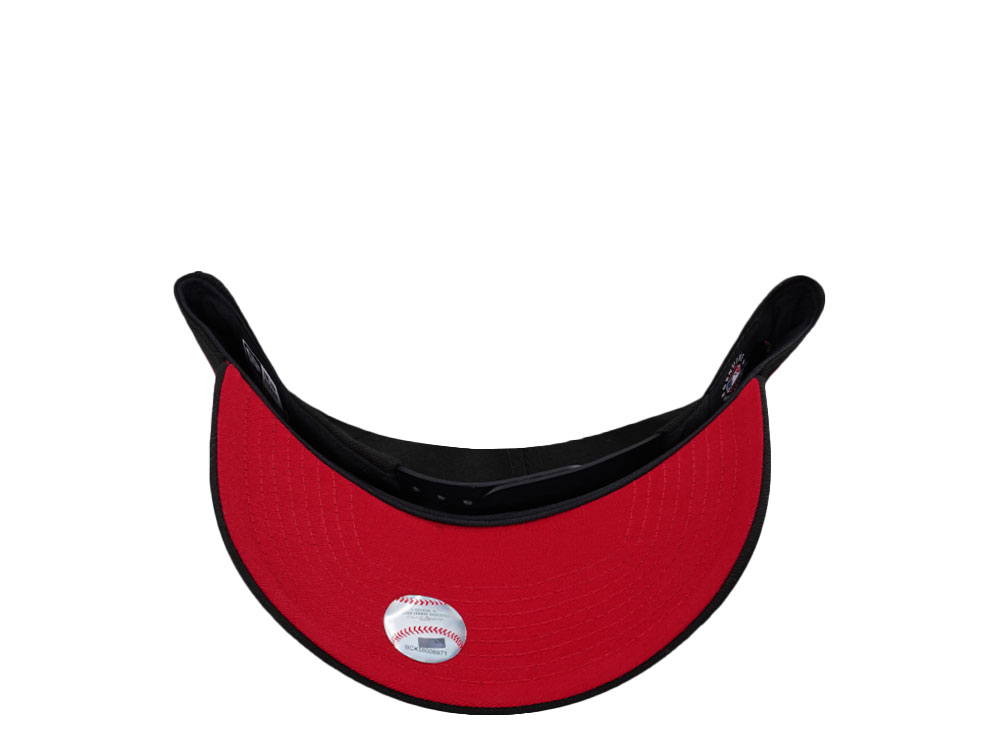 New Era Los Angeles Dodgers Script Black and Red Edition 9Forty A Frame Snapback Cap