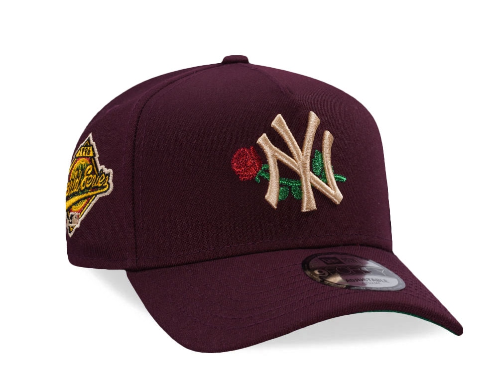 New Era New York Yankees World Series 1996 Rose Maroon Throwback Edition 9Forty A Frame Snapback Cap