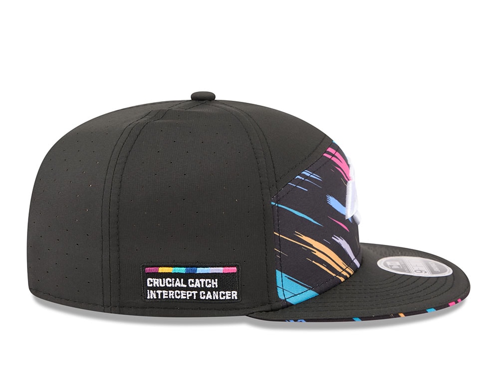 New Era Los Angeles Rams Crucial Catch 2026 Black Edition 9Fifty Split Panel Snapback Cap