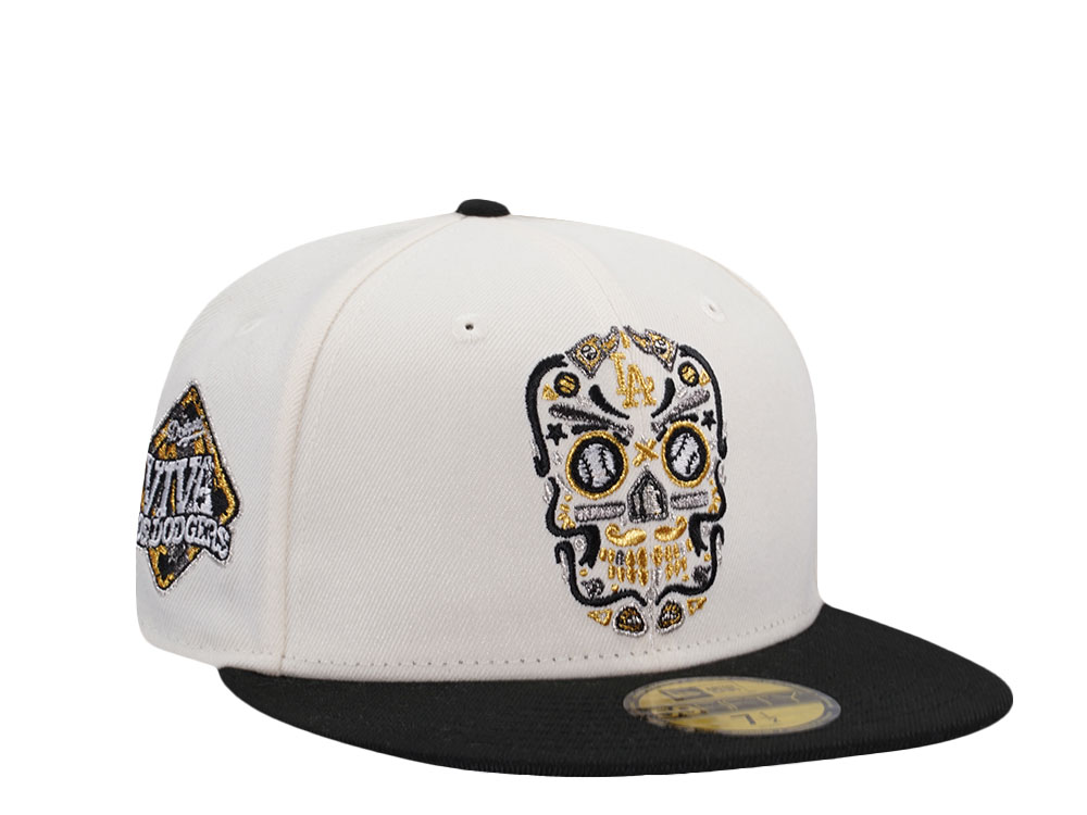 New Era Los Angeles Dodgers Viva Los Dodgers Skull Chrome Two Tone Edition 59Fifty Fitted Cap