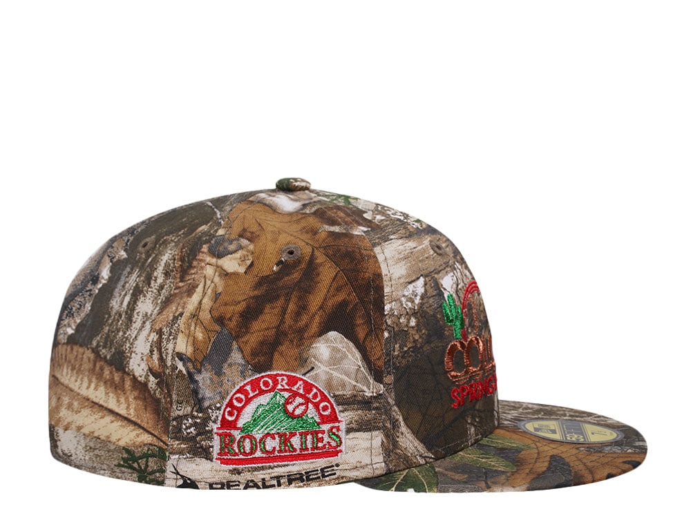 New Era Colorado Rockies Spring Training Realtree Edition 59Fifty Fitted Cap