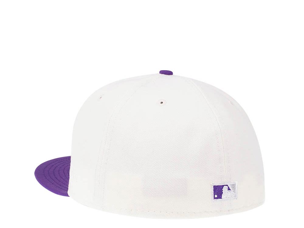 New Era Colorado Rockies 20th Anniversary Cream Two Tone Edition 59Fifty Fitted Cap